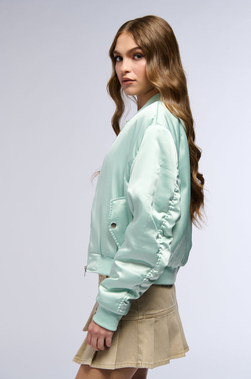 ARIZONA SATIN BOMBER