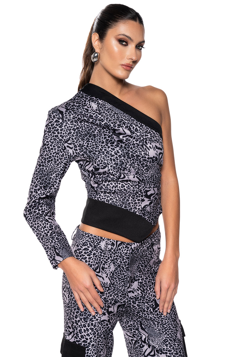 WILD CHILD ANIMAL PRINT BLOUSE