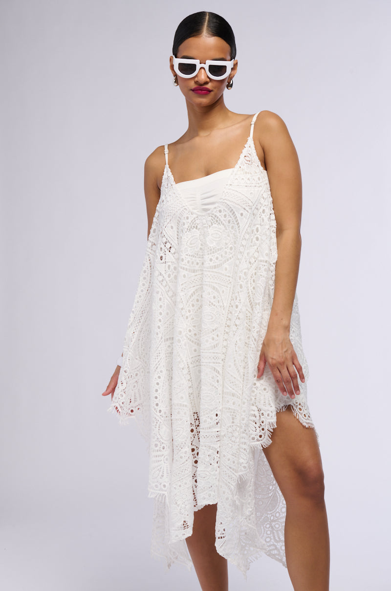 LETS GO TO THE BEACH LACE COVER UP