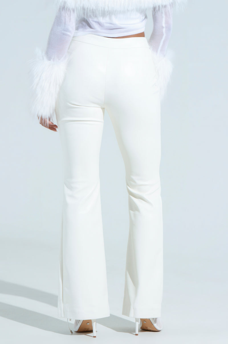 FLASHING LIGHT FAUX LEATHER PANT