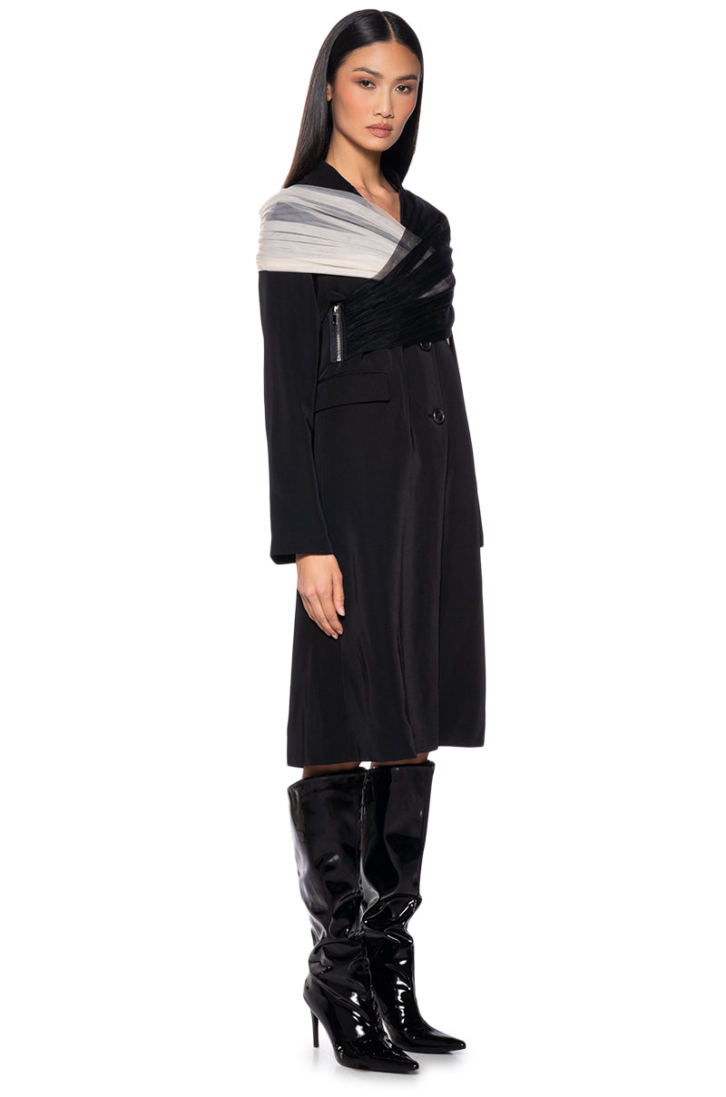 BALLETCORE ZIPPER FUNCTION TRENCH