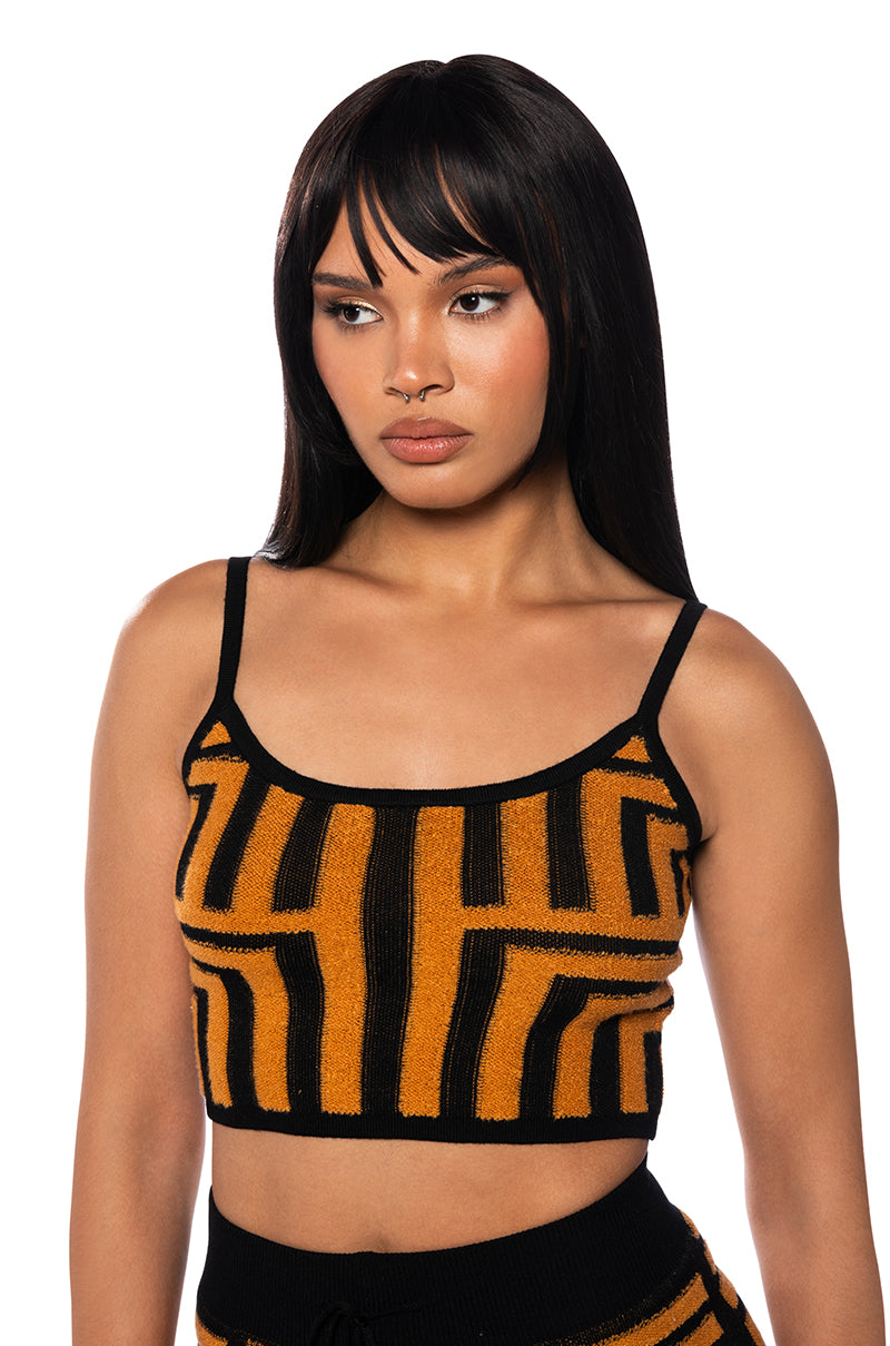 SAVANNAH MINI ORANGE CROP TOP