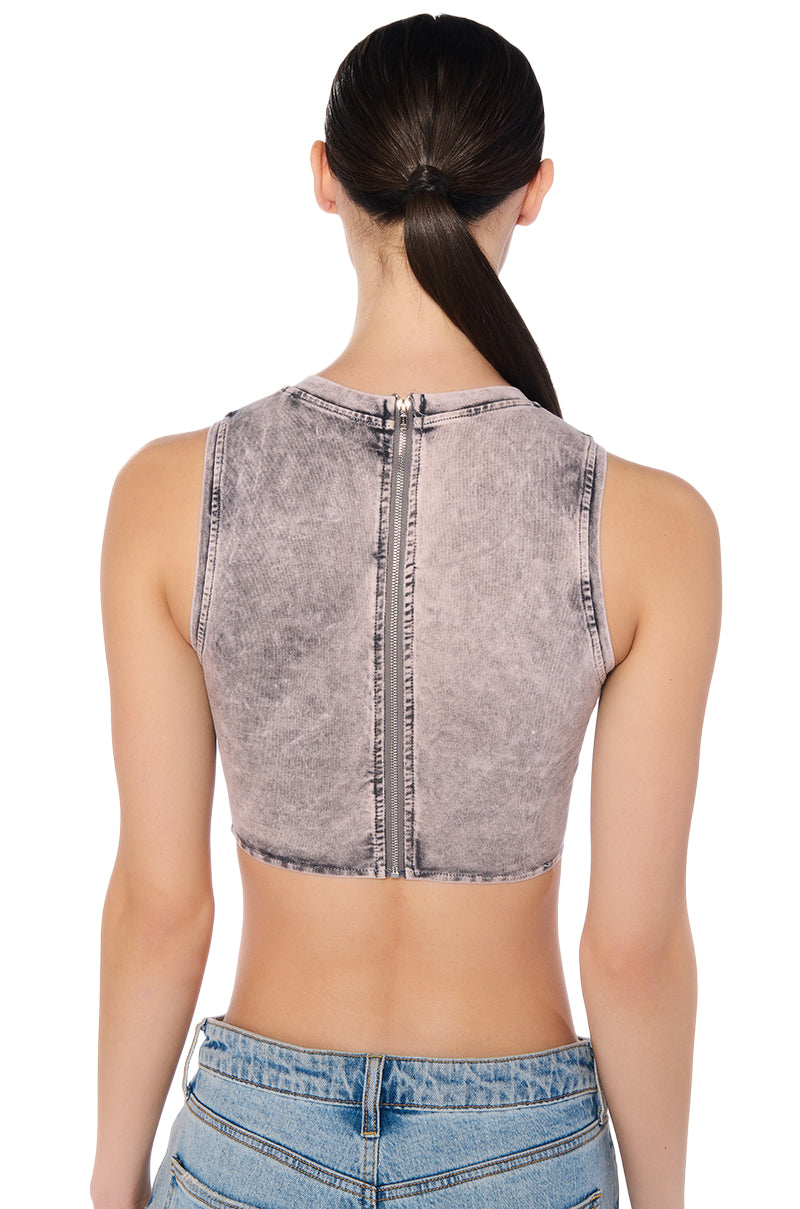 MINERAL WASH CORSET DETAIL TANK