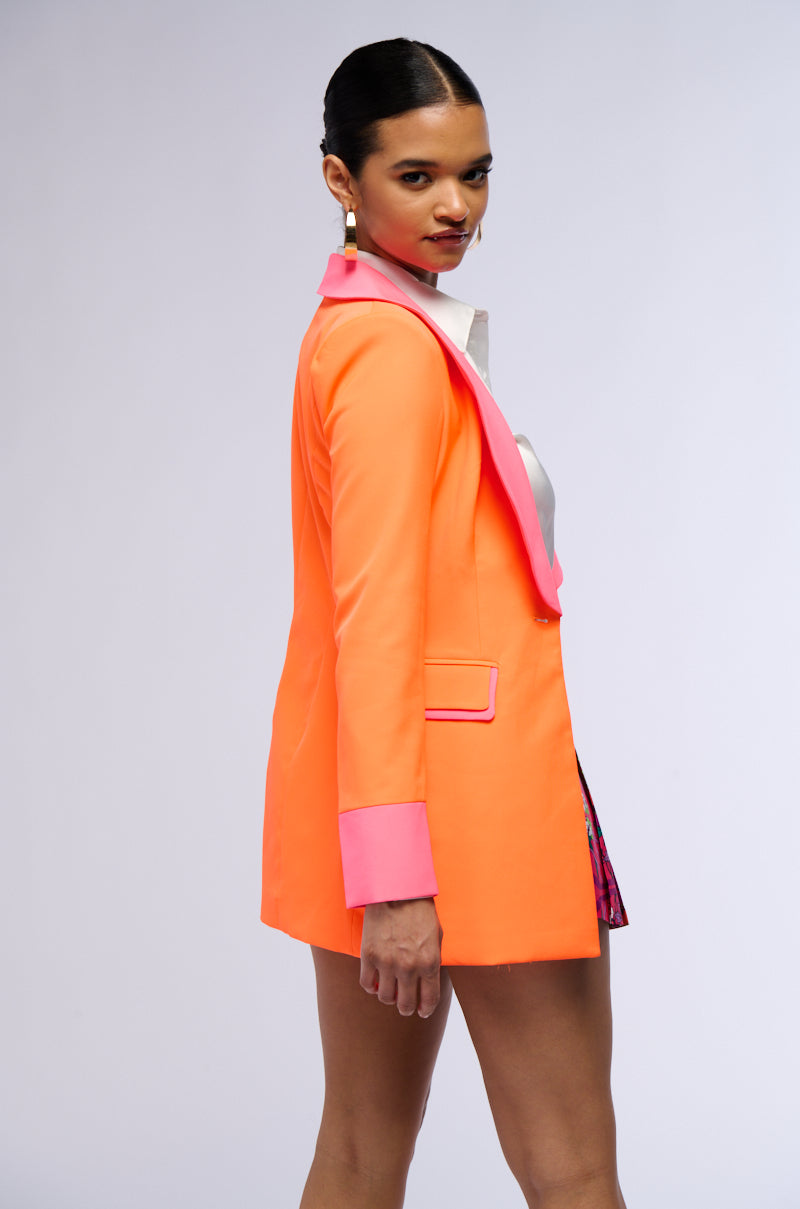 SUNSETS IN MIAMI NEON FITTED BLAZER