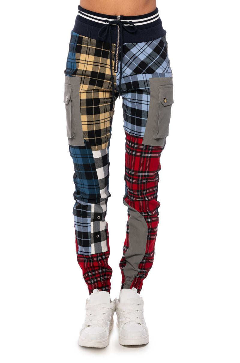 MIND YOUR BUSINESS MULTICOLOR PLAID PANT