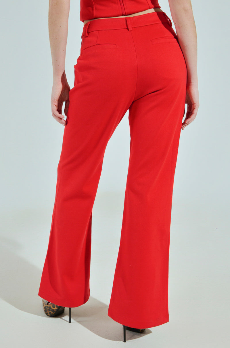 BUSINESS CASUAL TROUSER IN RED