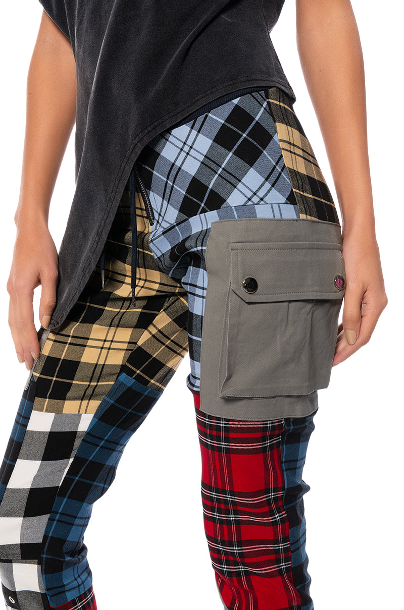 MIND YOUR BUSINESS MULTICOLOR PLAID PANT