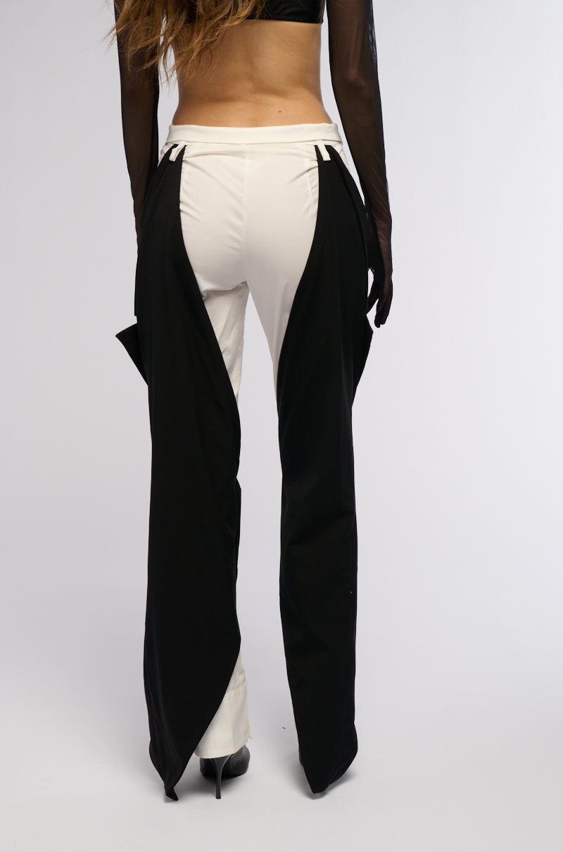 BOWIE COLORBLOCKED STRAIGHT LEG TROUSER