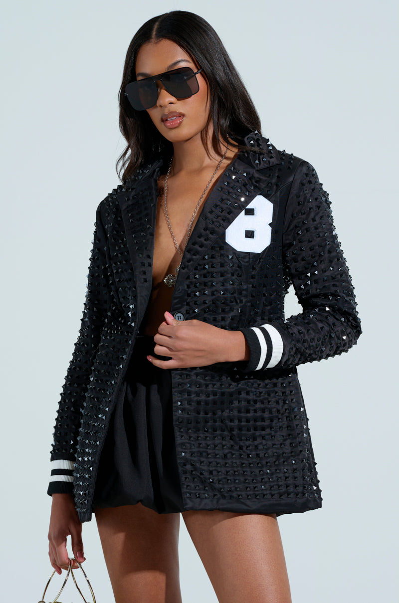 FIRST ROUND DRAFT PICK STUDDED BLAZER