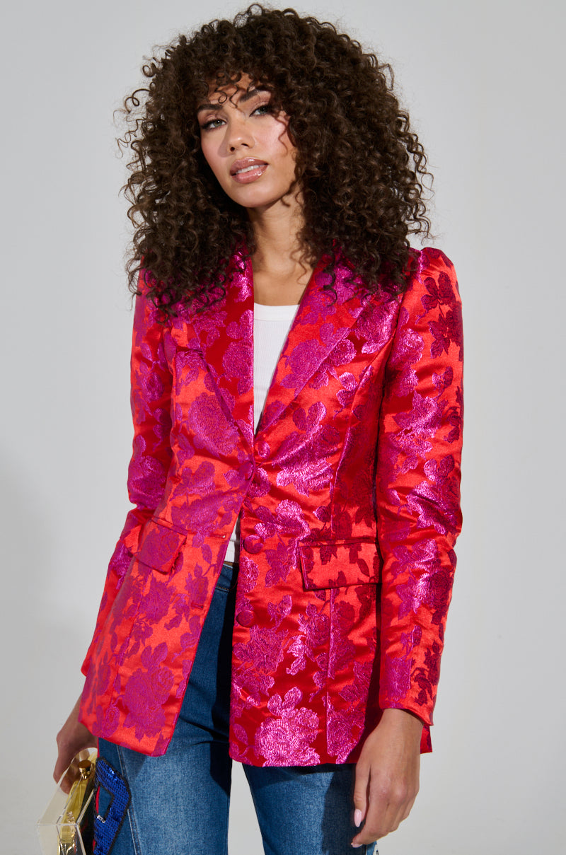 BLOOMING BROCADE BLAZER