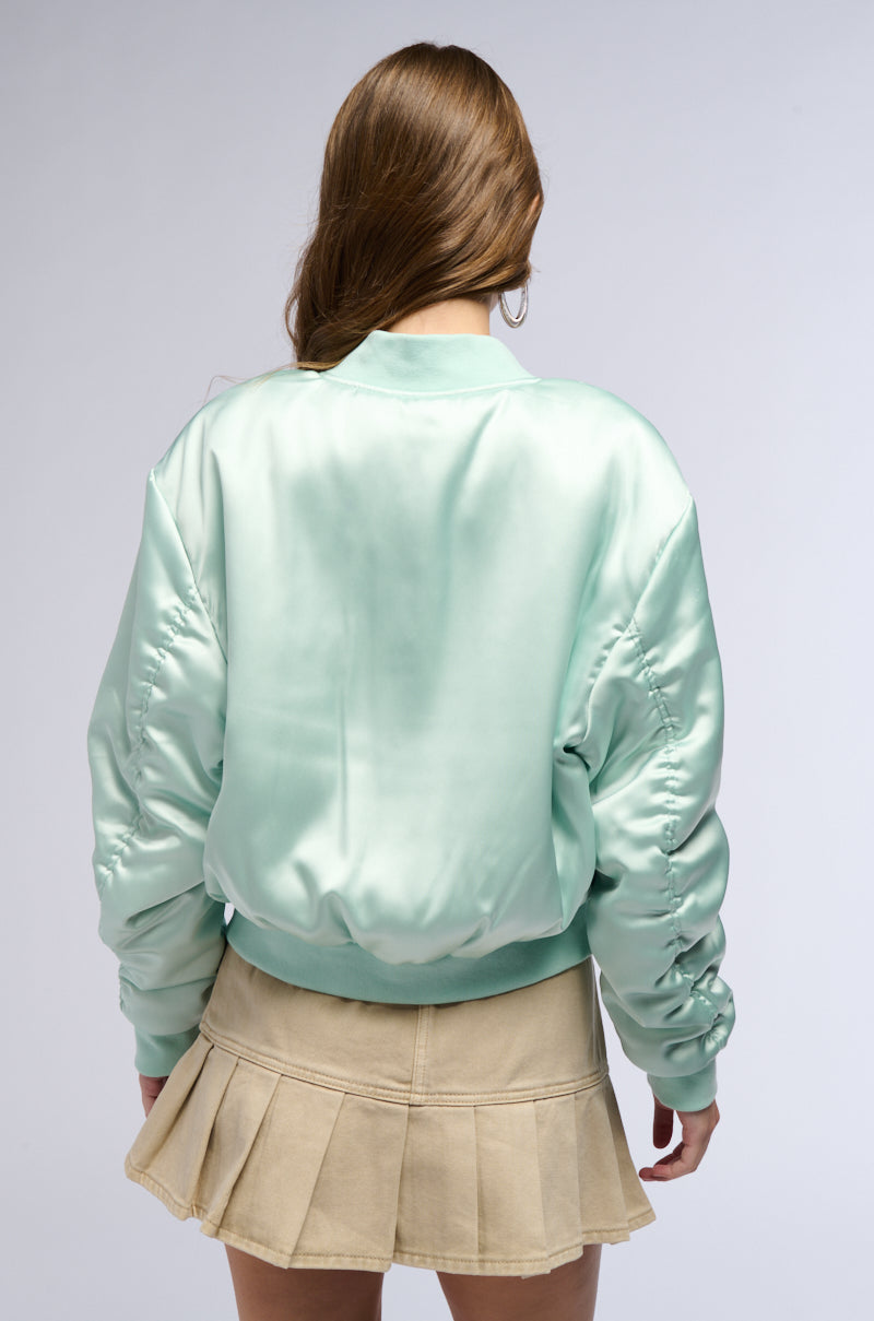 ARIZONA SATIN BOMBER