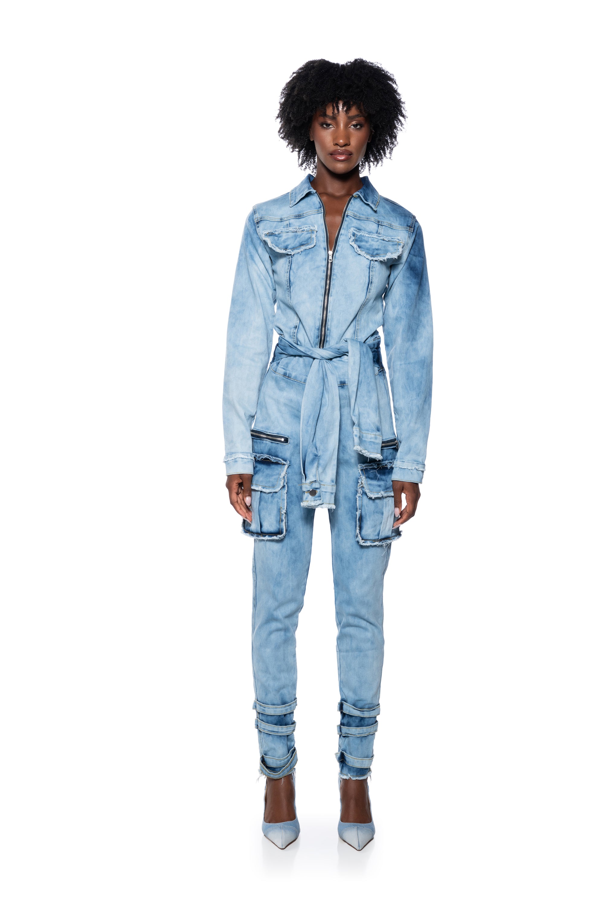 STARTING NEW DENIM JUMPSUIT