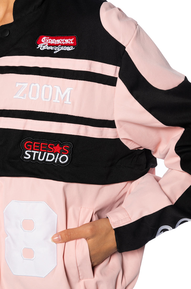 ZOOM ZOOM TWO IN ONE BOMBER SKIRT SET