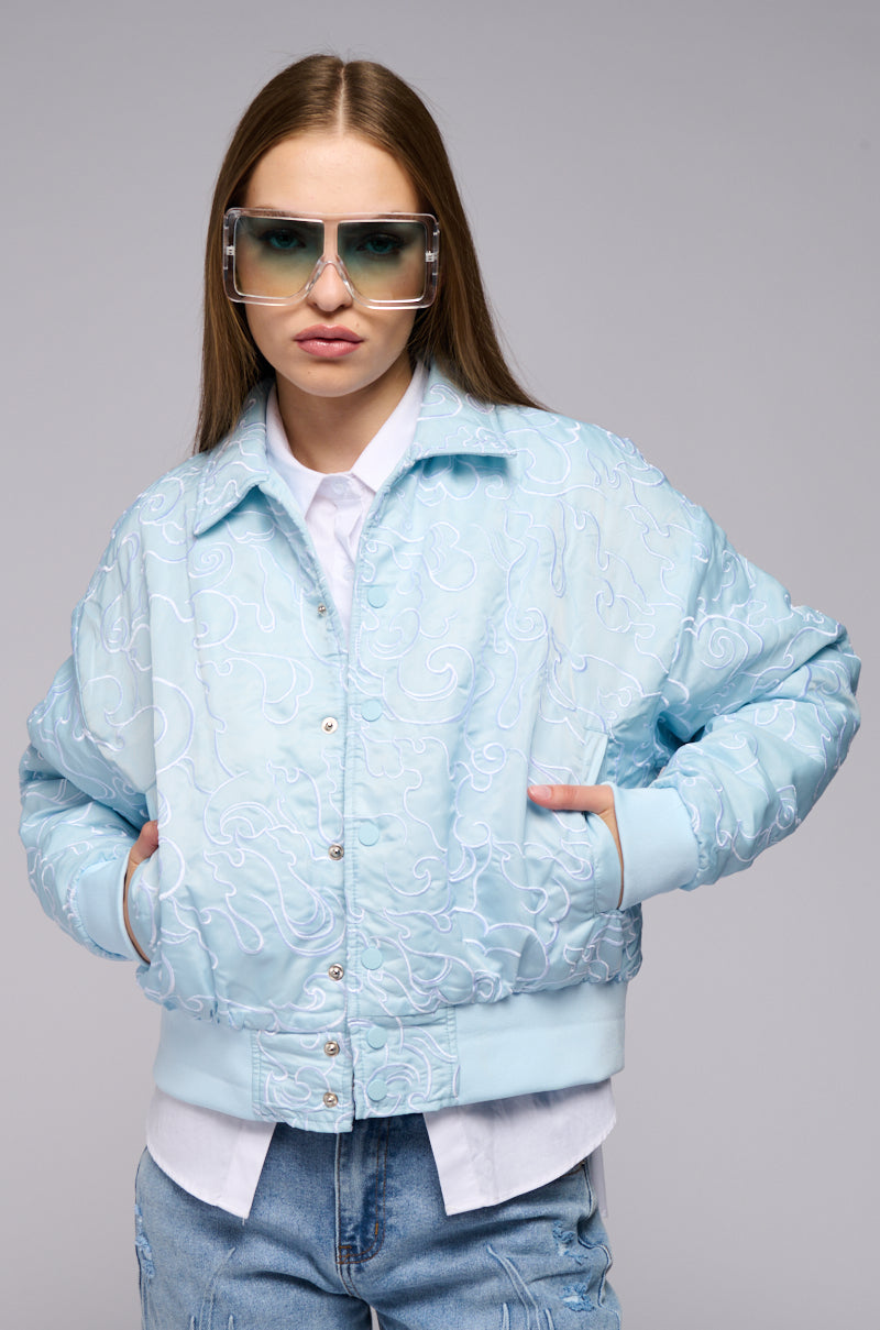 ROSALIA EMBROIDERED BOMBER