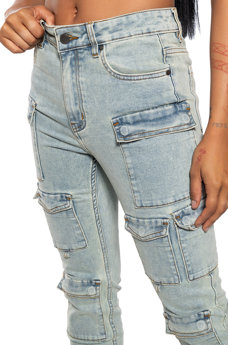 KYLIE STRETCHY SKINNY JEANS MID RISE