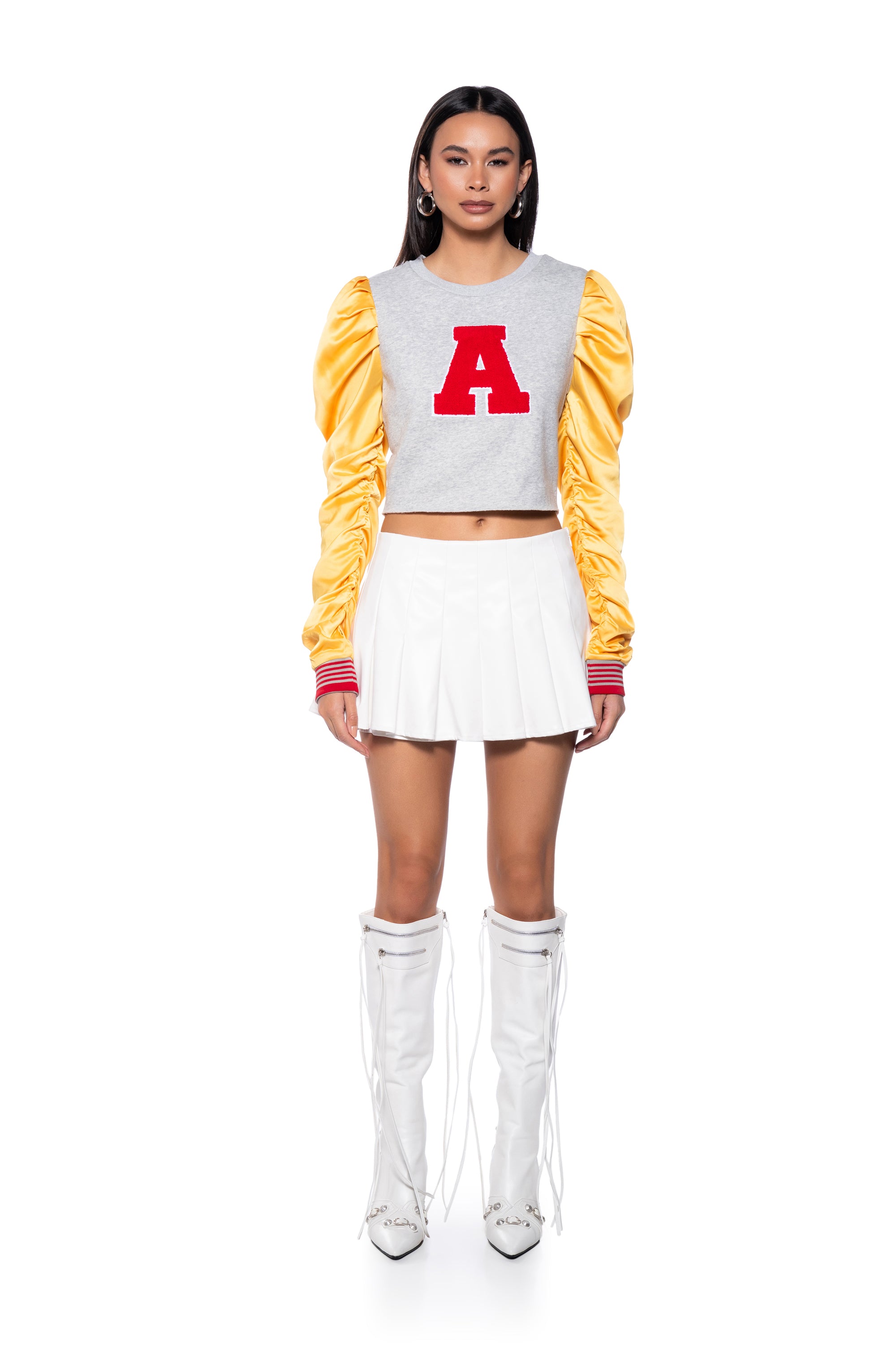 VALEDICTORIAN BADDIE PUFF SLEEVE SWEATSHIRT