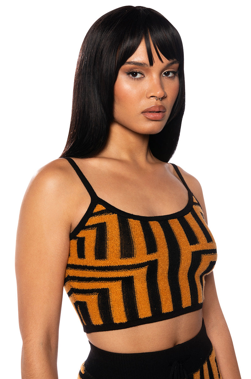 SAVANNAH MINI ORANGE CROP TOP