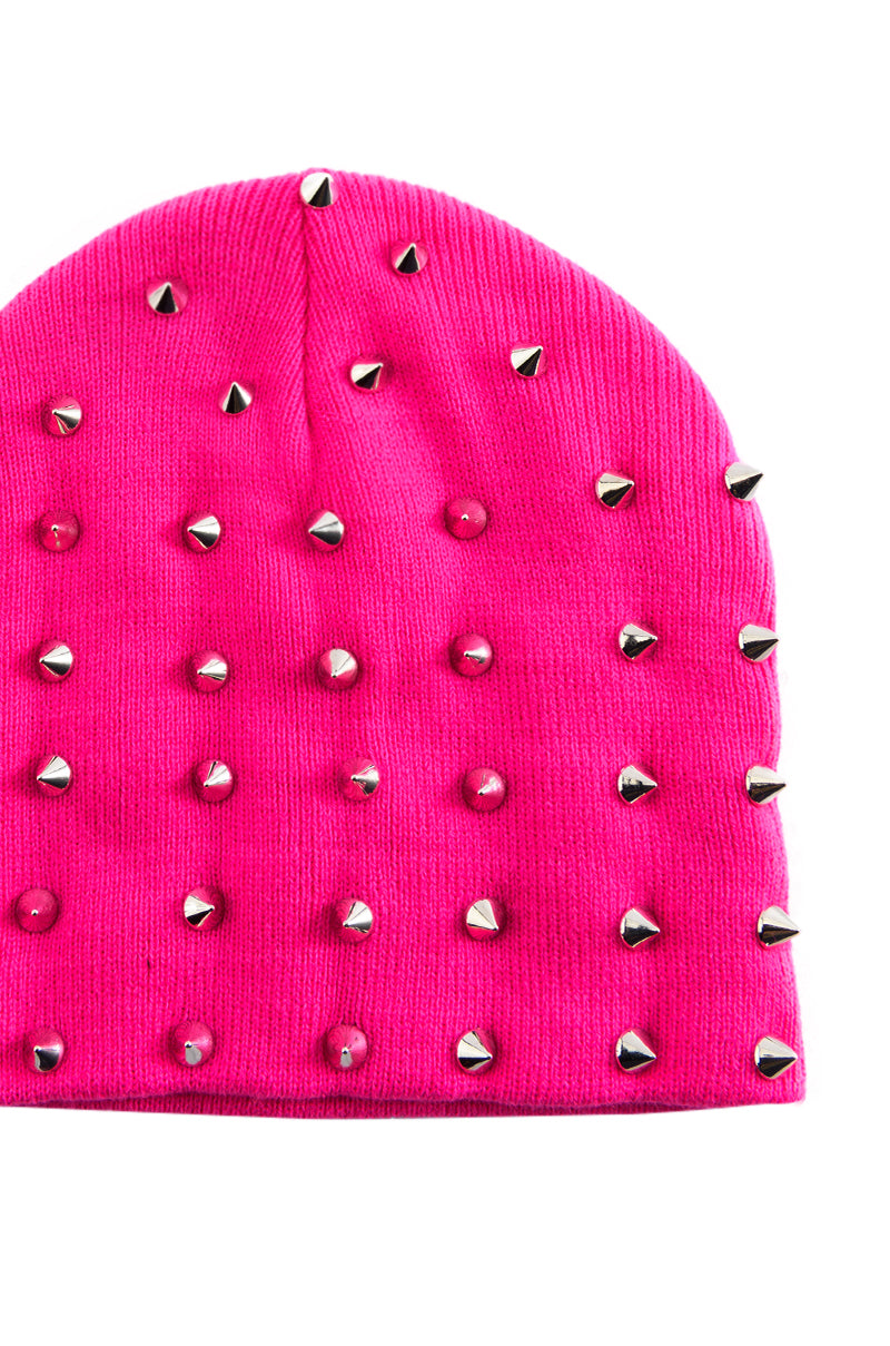 TALK OF THE TOWN STUDDED BEANIE