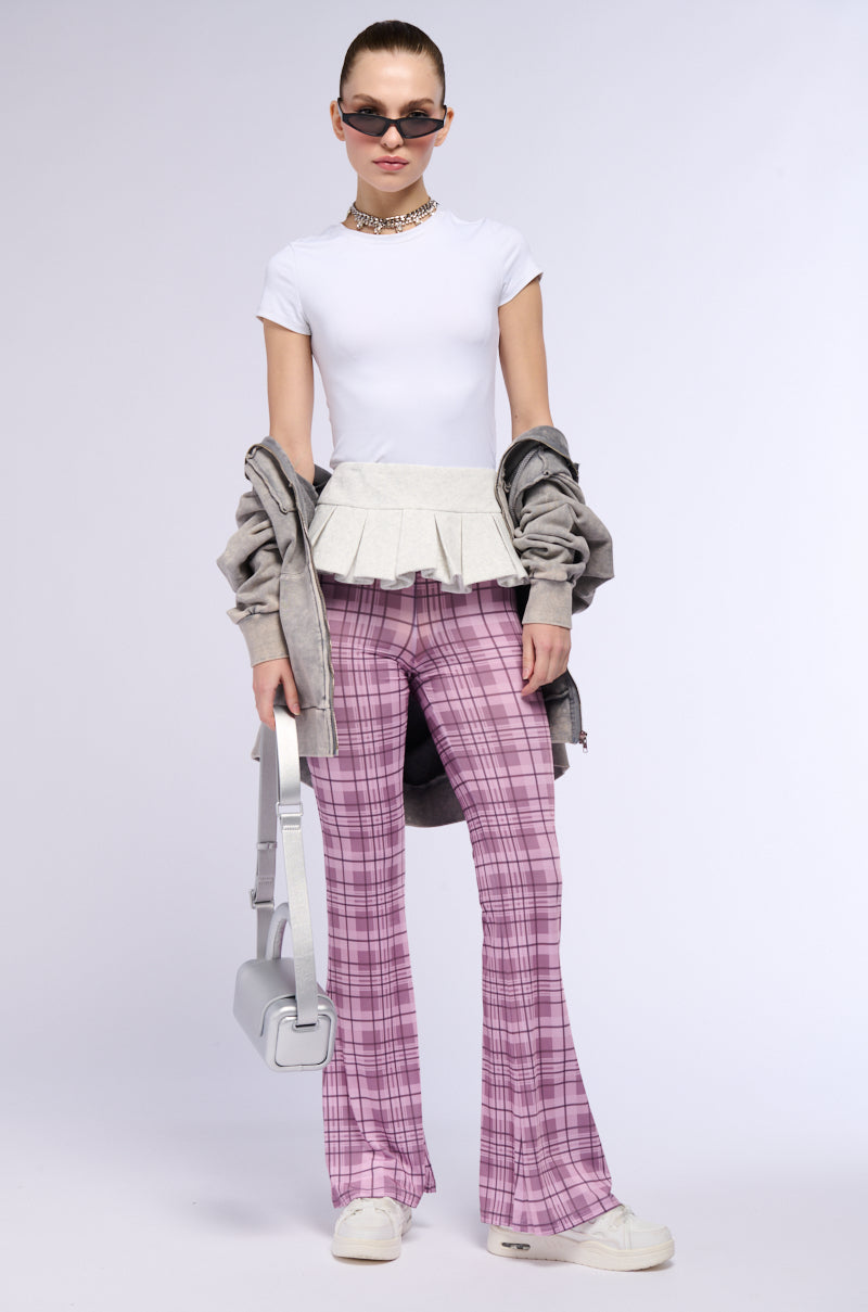 LOOKING FOR SOME FUN PLAID FLARE LEGGING