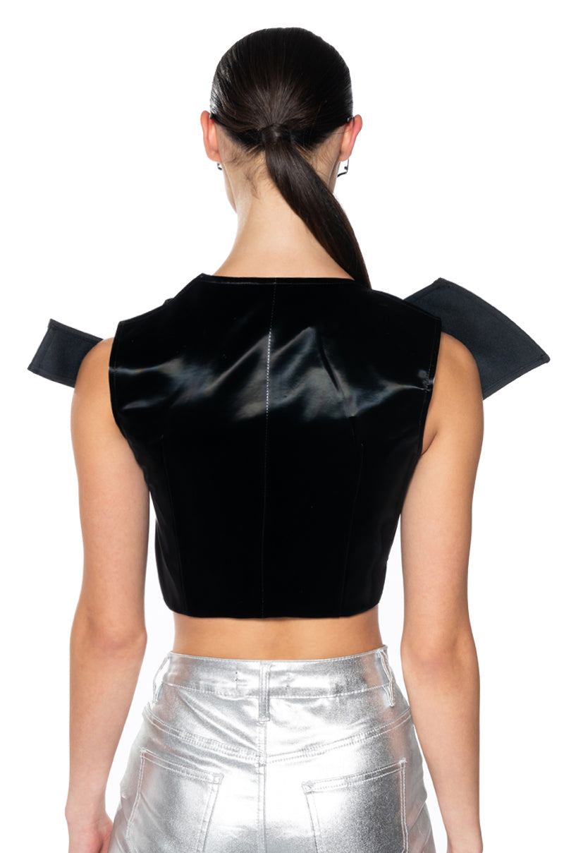 LINX ABSTRACT CUT OUT TOP