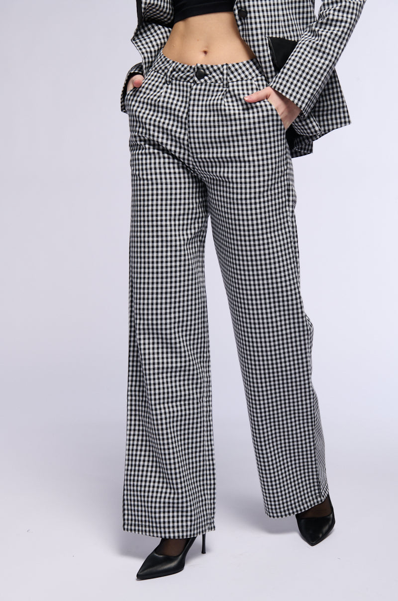 THE ONE GINGHAM TROUSER