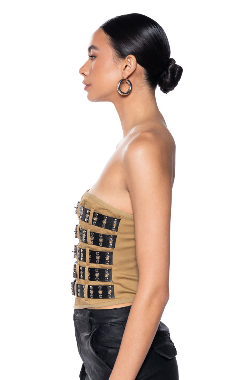 UNWAVERING FAITH BUCKLE TUBE TOP