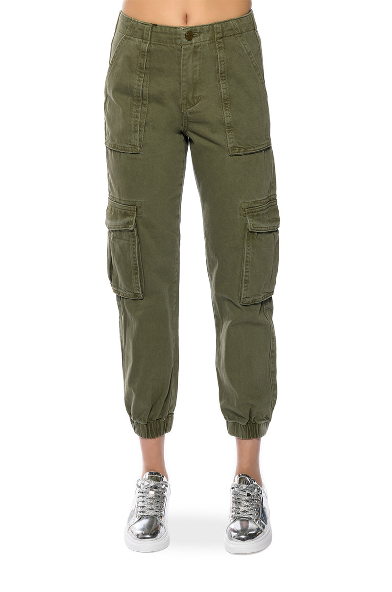 SIENNA STRETCH WAIST CARGO JOGGER