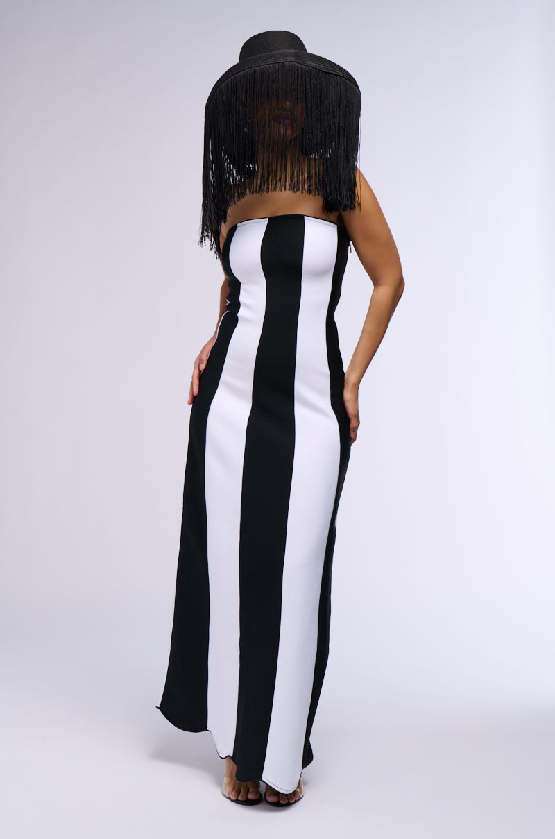 RING LEADER STRIPED MAXI DRESS