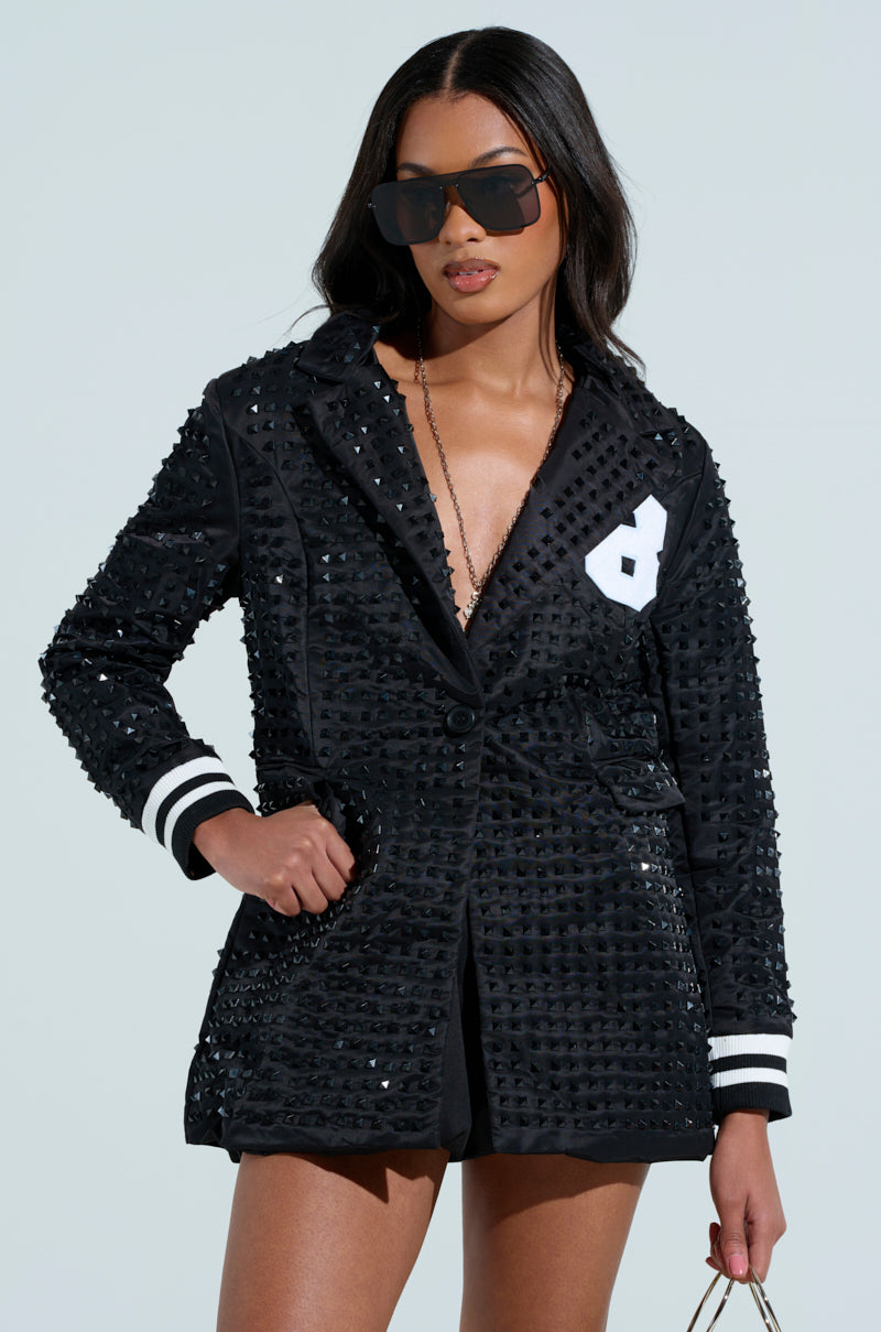 FIRST ROUND DRAFT PICK STUDDED BLAZER