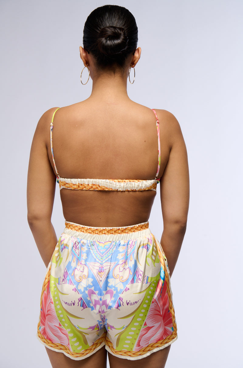 BAHAMA MAMA PRINTED BRALETTE TOP