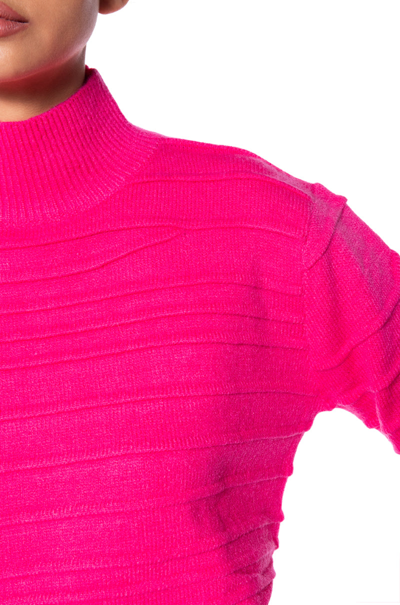 ANGEL ENERGY LONG SLEEVE TURTLENECK SWEATER TOP