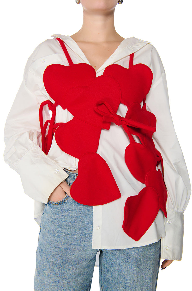 VALENTINE BAE SLEEVELESS HEART TOP