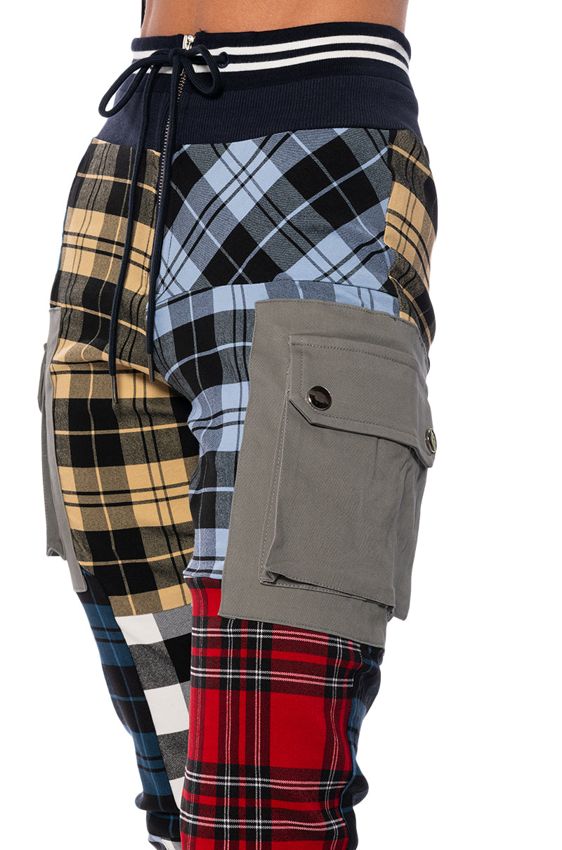 MIND YOUR BUSINESS MULTICOLOR PLAID PANT