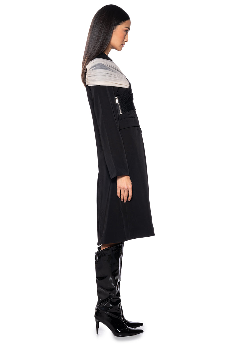 BALLETCORE ZIPPER FUNCTION TRENCH