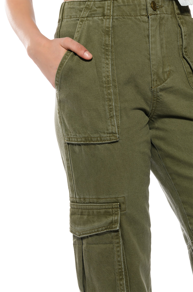 SIENNA STRETCH WAIST CARGO JOGGER