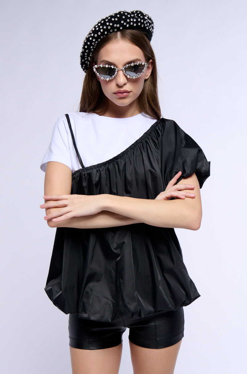 AYO ARI BUBBLE HEM T SHIRT