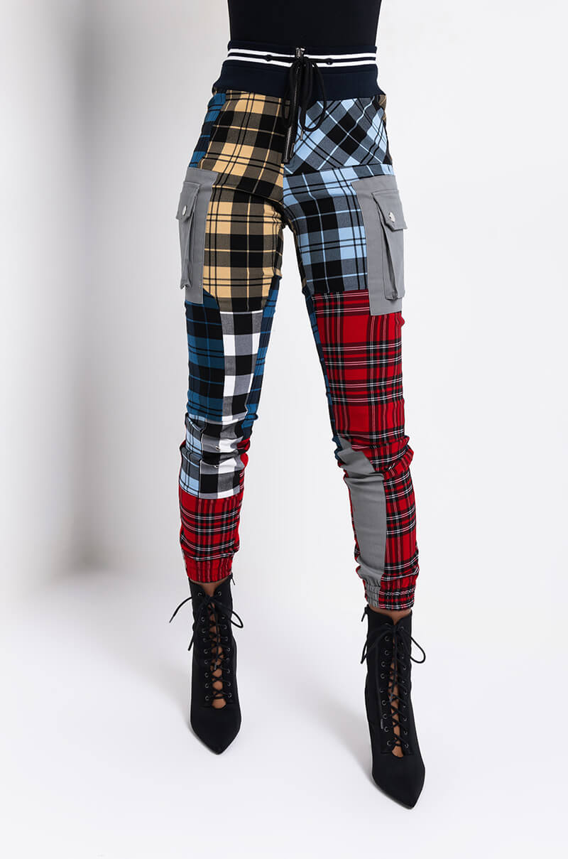 MIND YOUR BUSINESS MULTICOLOR PLAID PANT