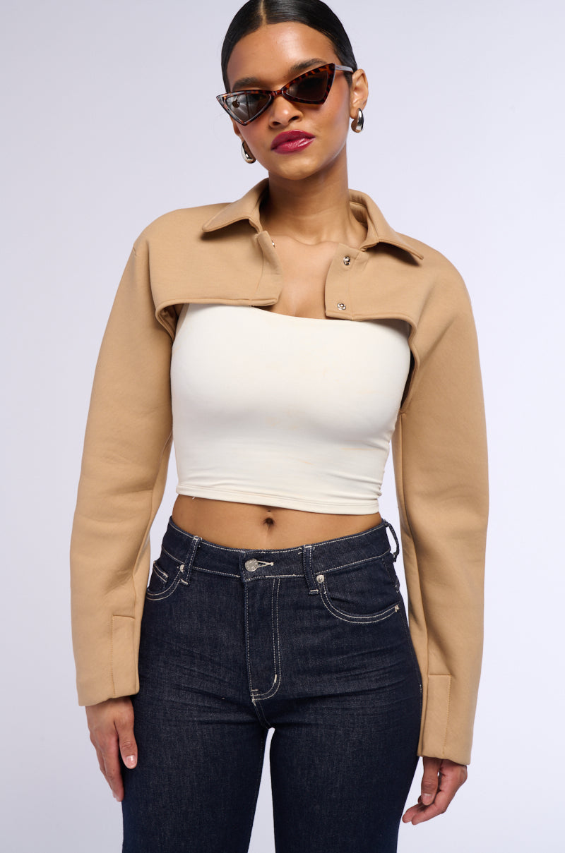 YUKI CROP BOLERO WORKING JACKET