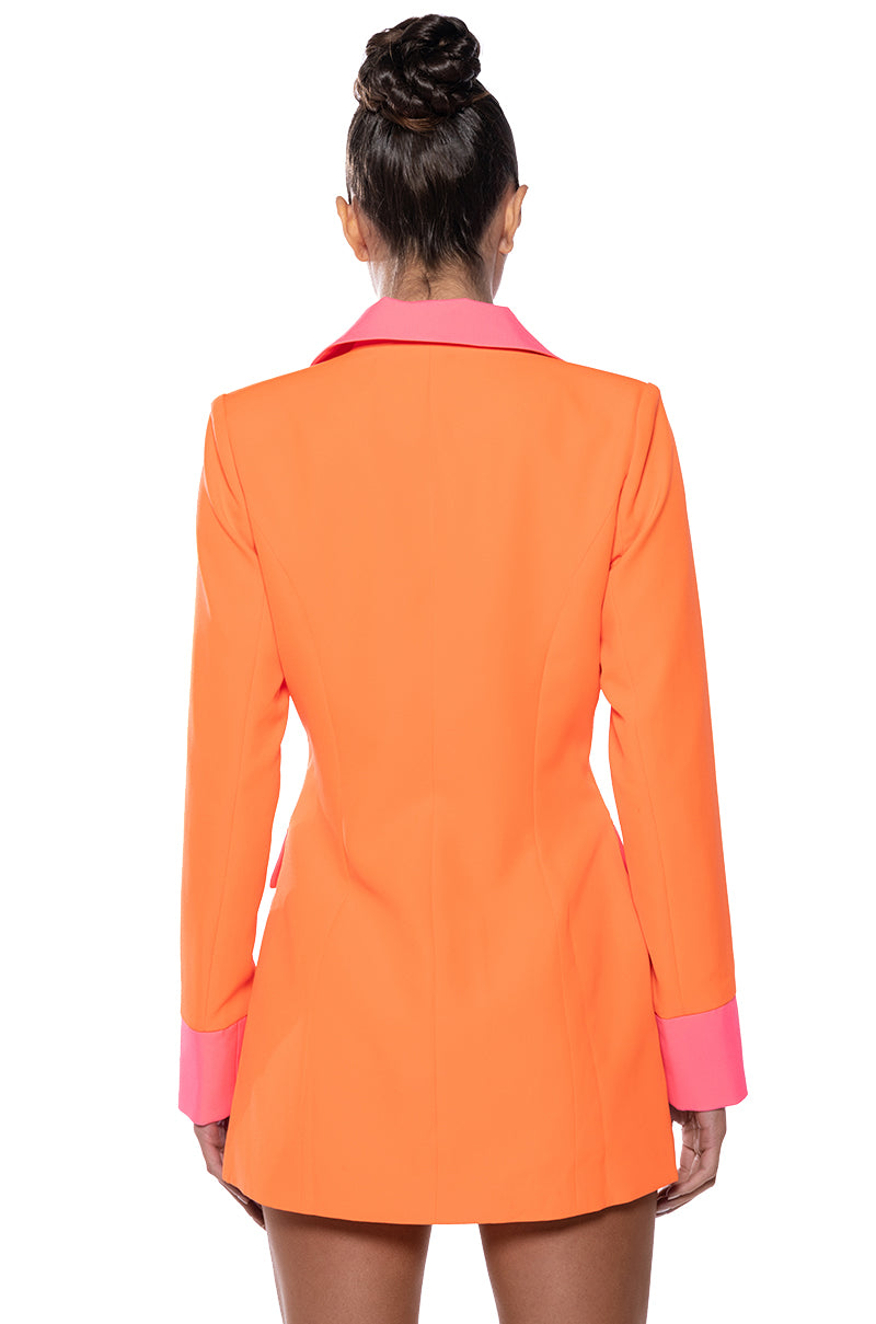 SUNSETS IN MIAMI NEON FITTED BLAZER