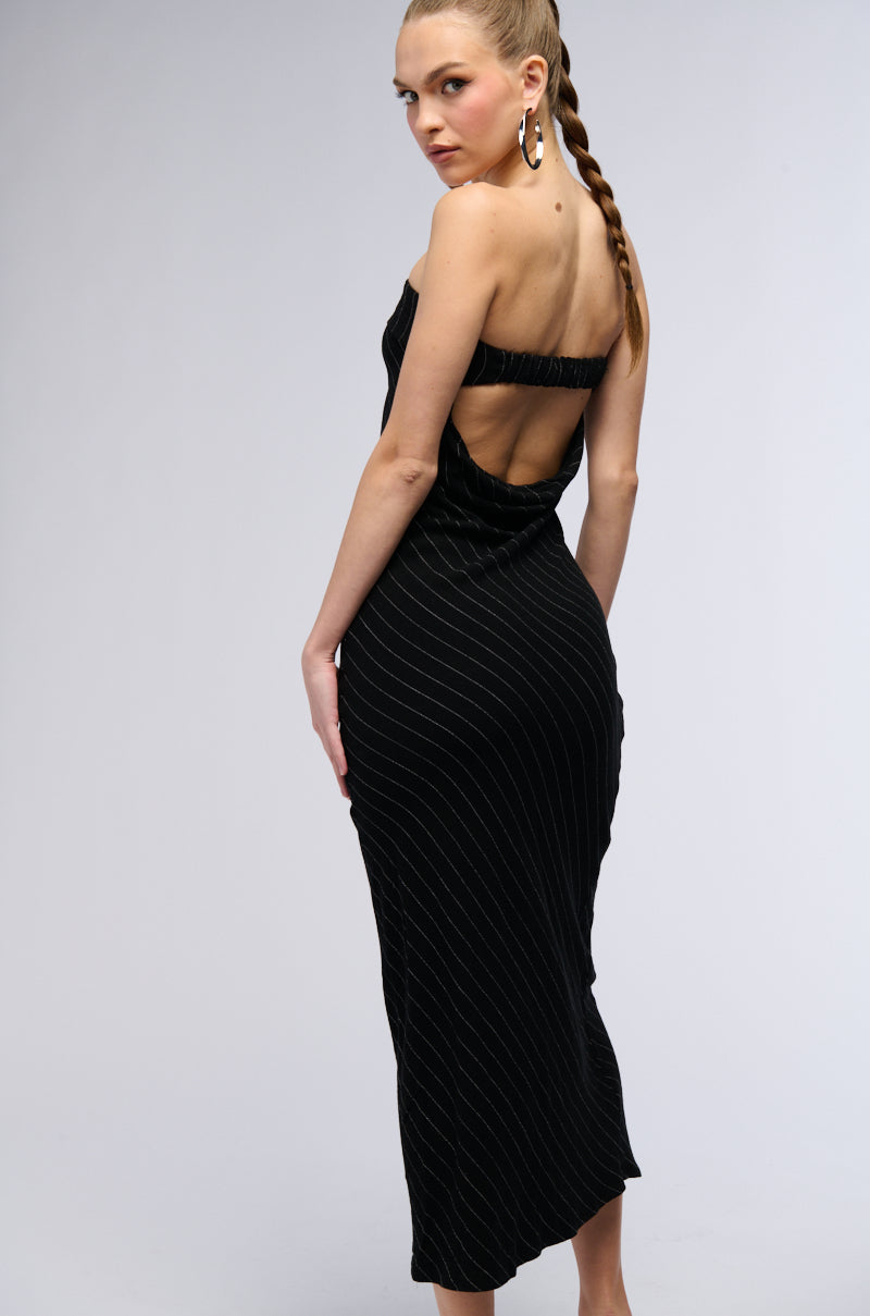 BEEN FINE TUBE OPEN BACK MAXI DRESS