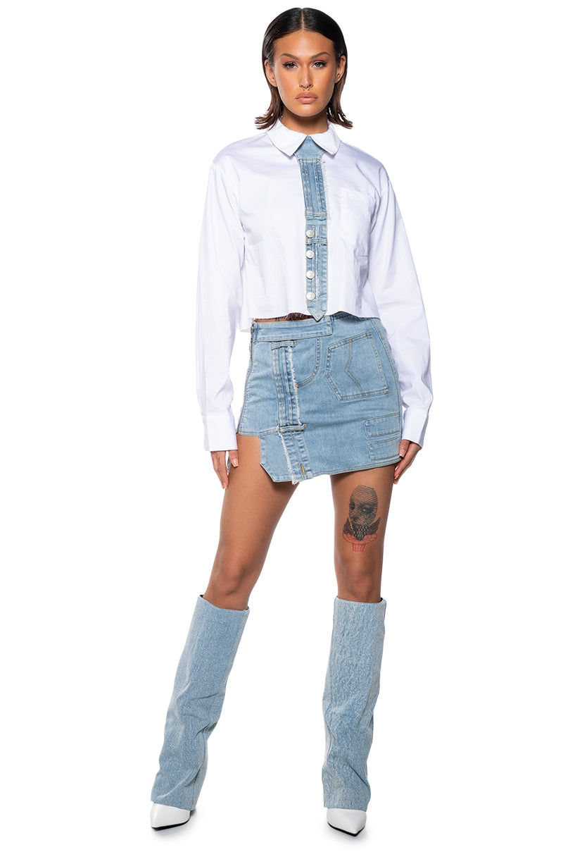 DENIM DAY MINI SKIRT