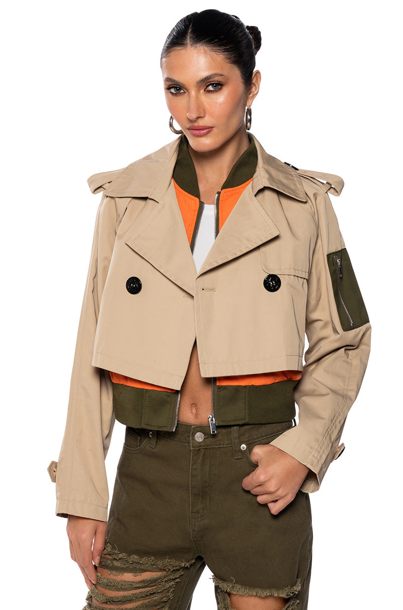 DANA CROPPED TRENCH WITH BOMBER LAYER