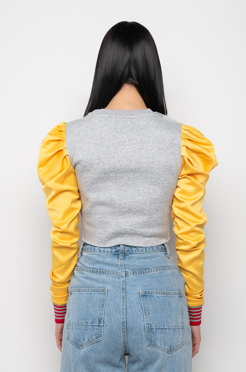 VALEDICTORIAN BADDIE PUFF SLEEVE SWEATSHIRT