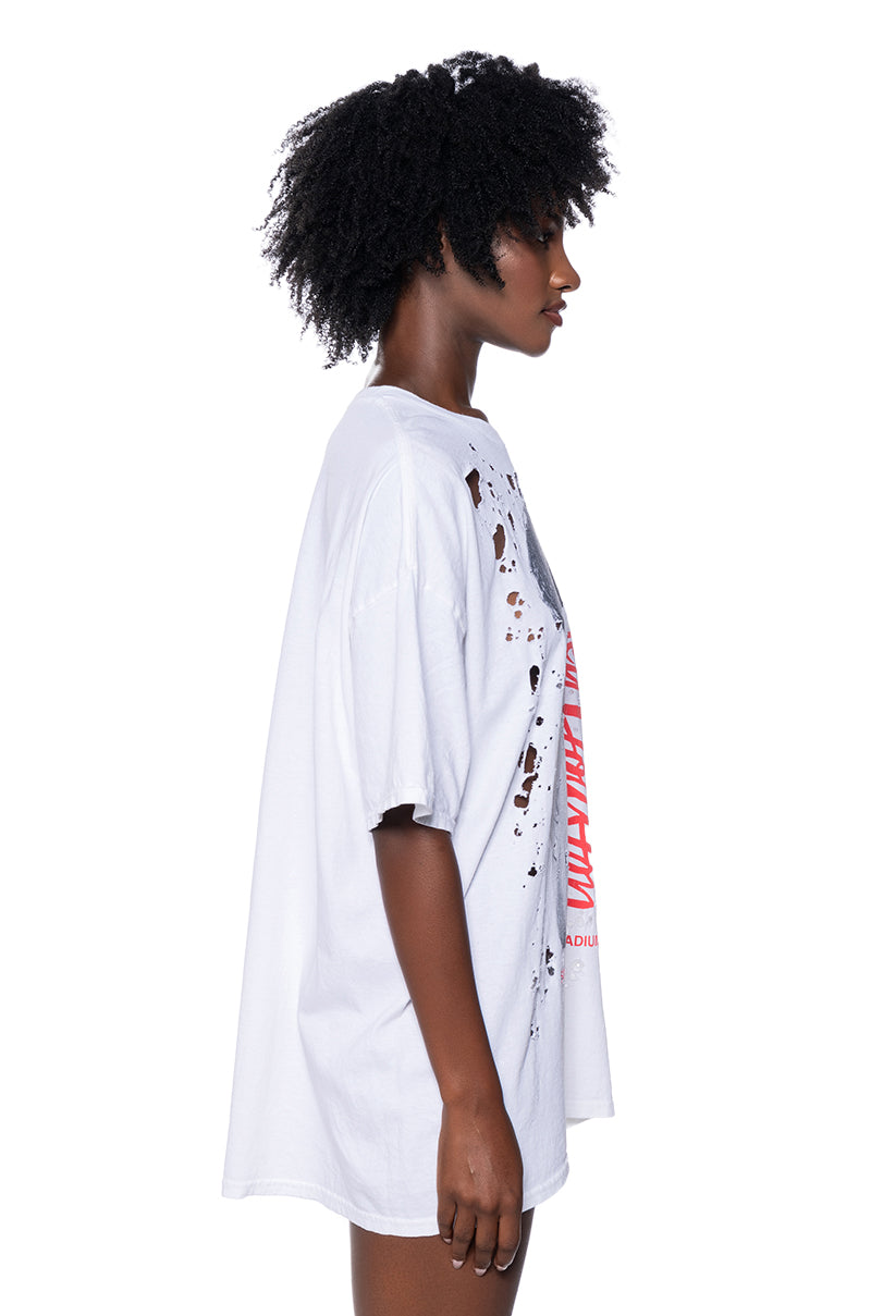 WHITNEY HOUSTON GRAPHIC T SHIRT DRESS