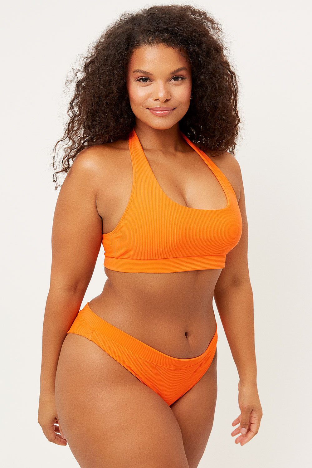 Stevie Halter Scoop Bikini Top - Marmalade