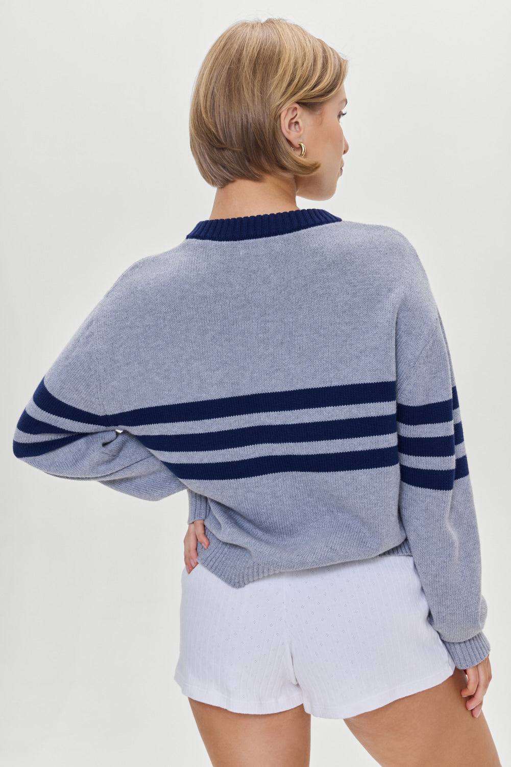 Kip Oversized Crewneck Sweater - Rain Cloud