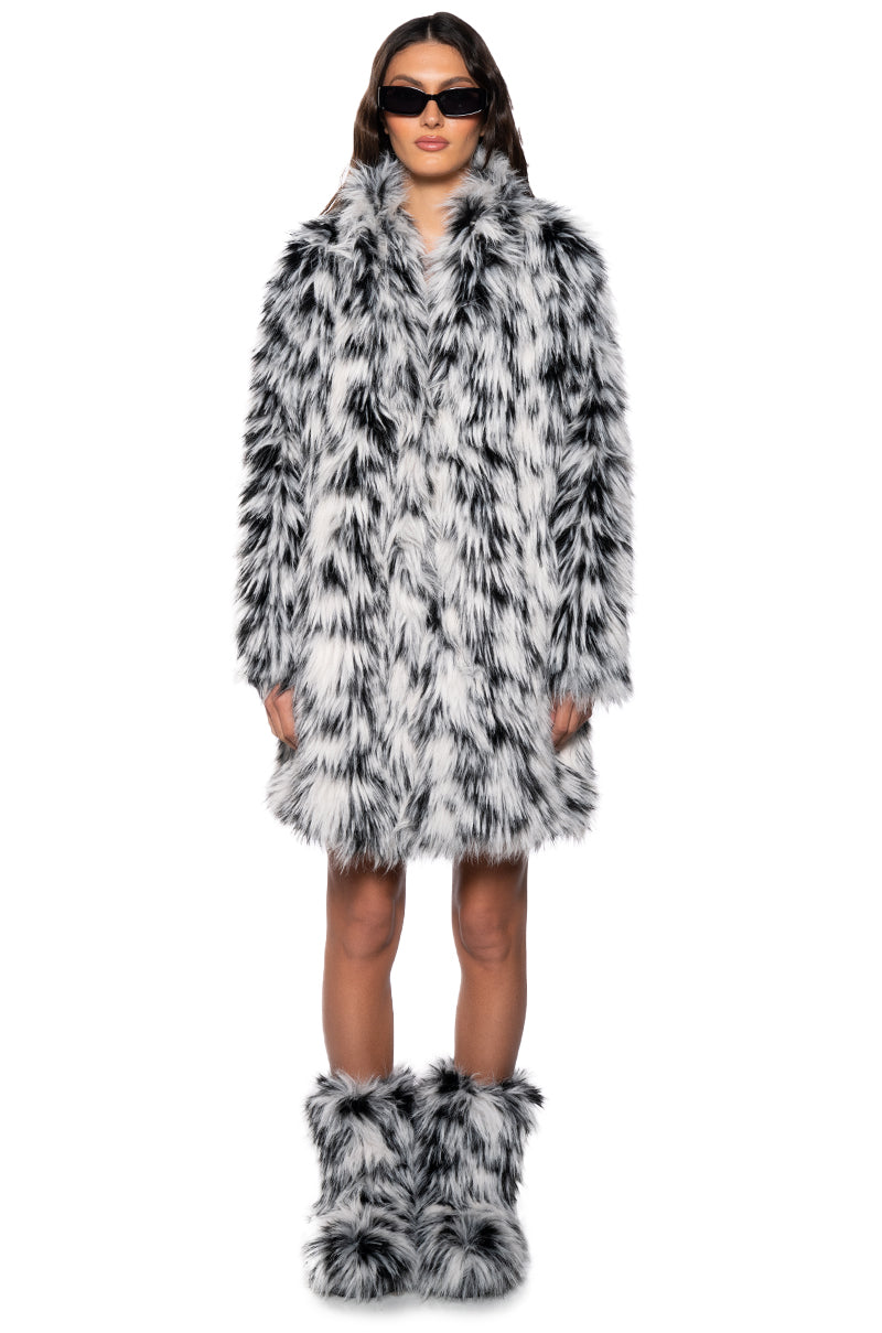 INTERSTELLAR MULTI FAUX FUR JACKET