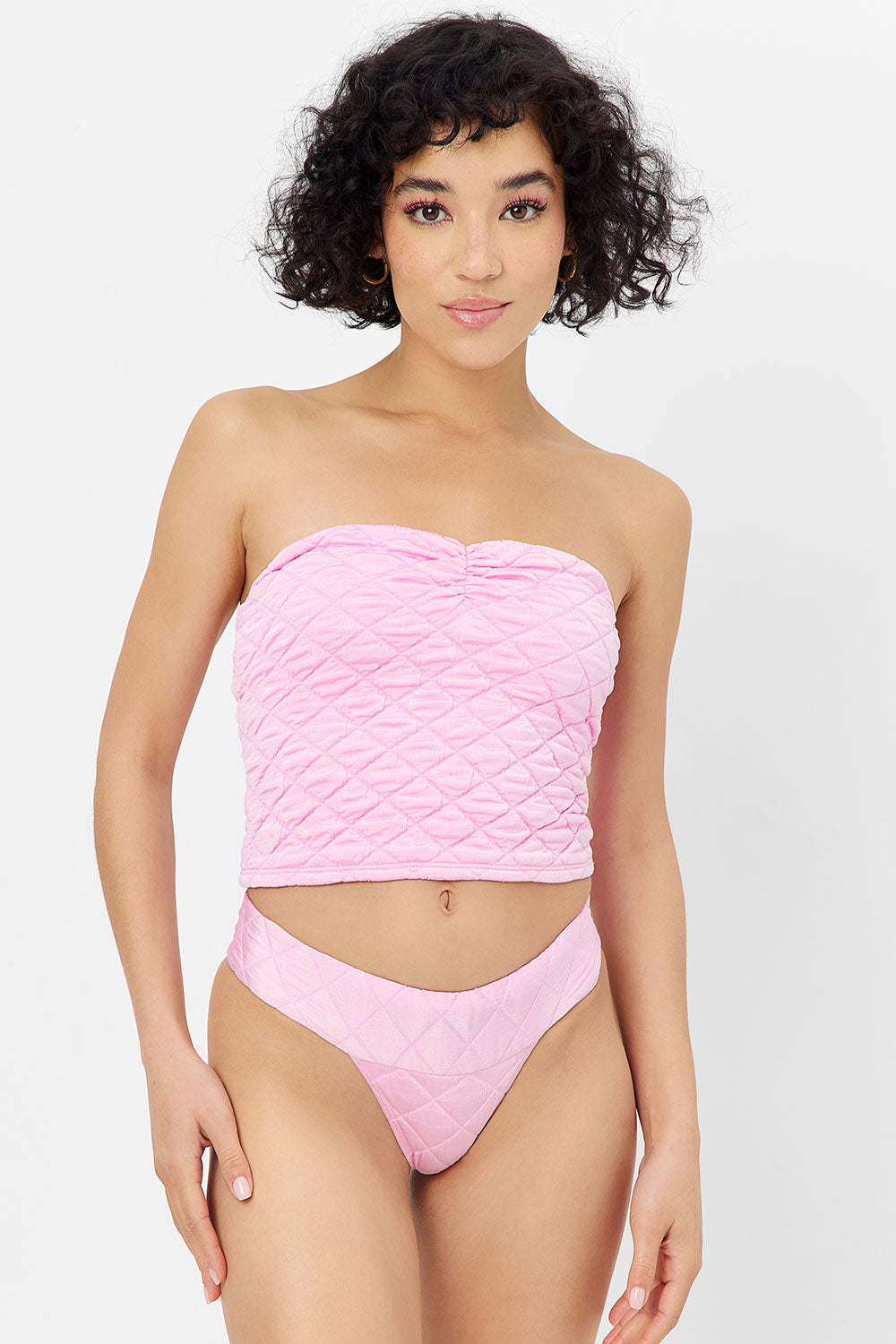 Sofia Thong Bikini Bottom - Baby Pink