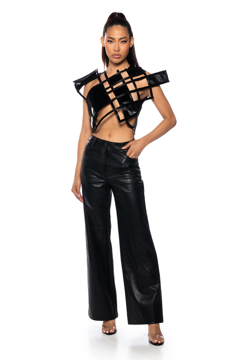 BINX ABSTRACT CUT OUT TOP