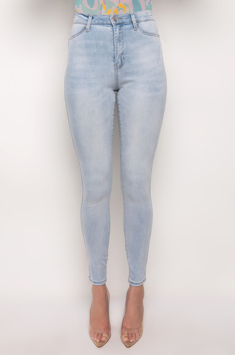 FLEX-FIT HIGH WAISTED SUPER STRETCHY SKINNY JEANS